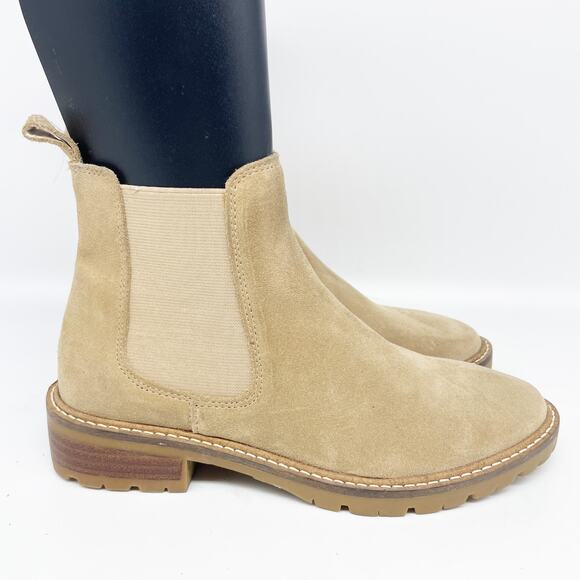 Steve Madden Women's Leopold Chelsea Boot Tan Suede Size 5.5M - Picture 3 of 15